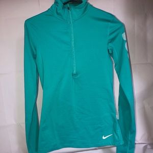 Teal nike running jacket
